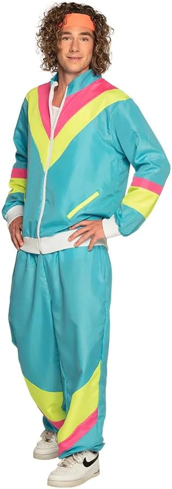 Boland - Retro Stirnband, dehnbares Haarband, Kostüm, 80er Jahre, Verkleidung, Mottoparty, Fasching, JGA, Sport