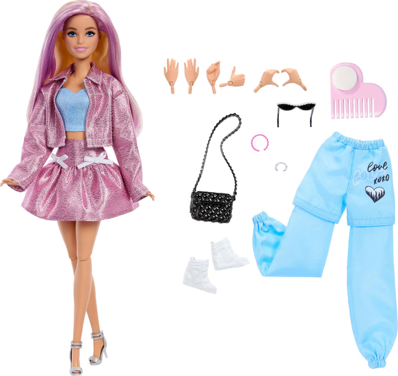 Barbie Deluxe Style Fashion Build Up Doll and Accessories