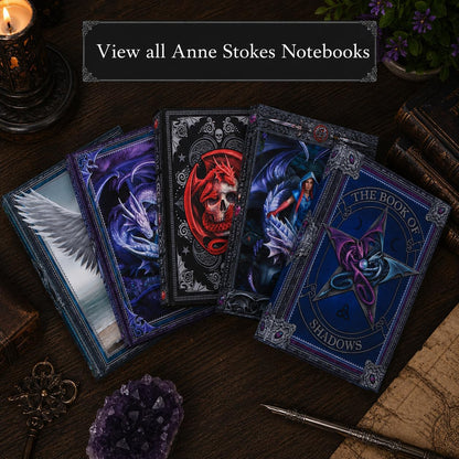 Anne Stokes A5 Gothic Fantasy Journals 17cm – Hardback Writing Notebooks (Dragon Mage