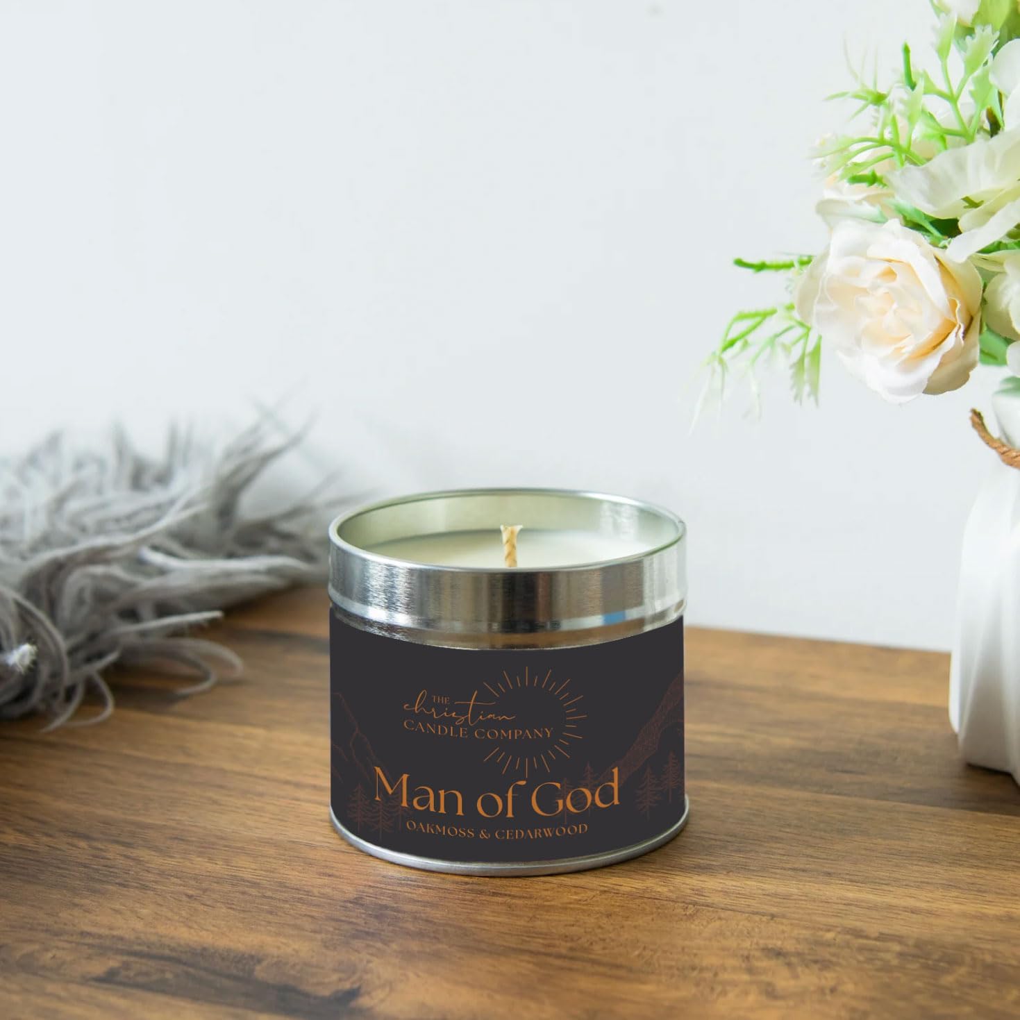 Man of God - Oakmoss & Cedarwood Candle In A Tin