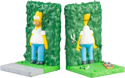 Grupo Erik Fermalibri per Mensole The Simpsons - Ferma Libri per Libreria in Resina Homer con Siepe | Reggilibri Decorativo (11,2 x 16,9 x 11 cm