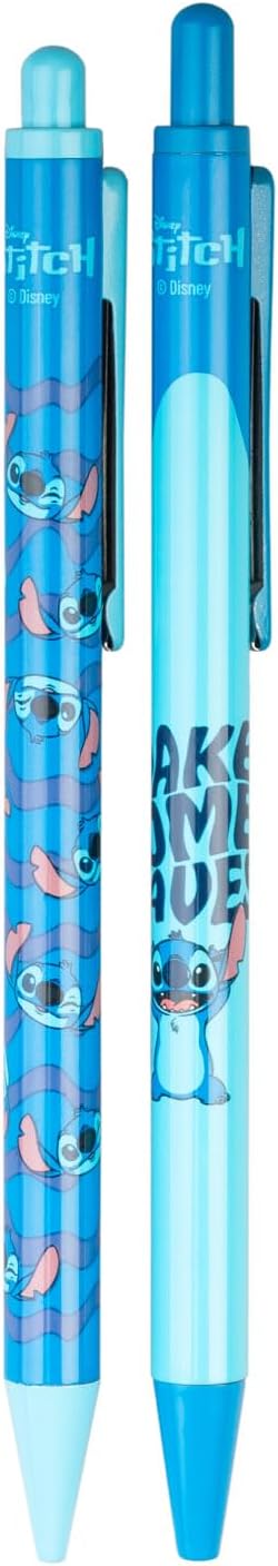 Grupo Erik Portapenne da Scrivania Stitch - Porta Penne Decorativo con Penne e Portamine in Acrilico | Cancelleria Lilo e Stitch Gadget (14,5 x 4,7 x 3,5 cm