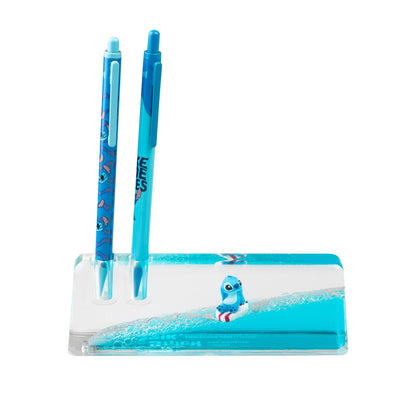 Grupo Erik Portapenne da Scrivania Stitch - Porta Penne Decorativo con Penne e Portamine in Acrilico | Cancelleria Lilo e Stitch Gadget (14,5 x 4,7 x 3,5 cm