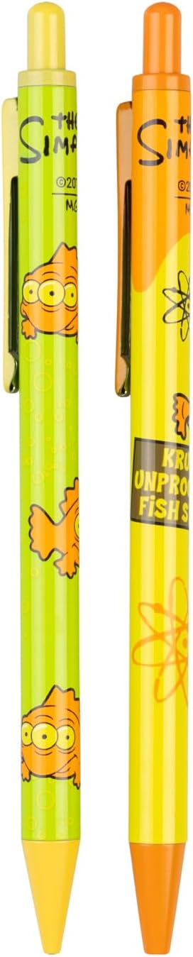Grupo Erik Portapenne da Scrivania The Simpsons - Porta Penne Decorativo Blinky con Penne e Portamine in Acrilico | Cancelleria (14,5 x 4,7 x 3,5 cm