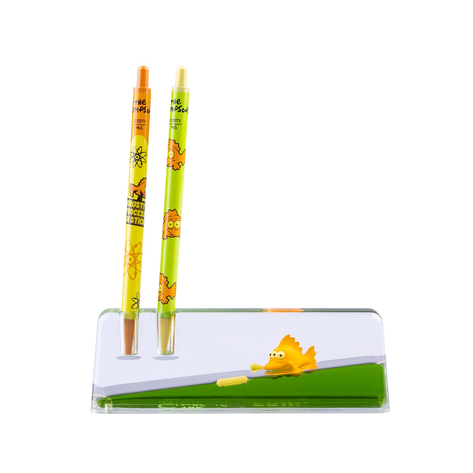Grupo Erik Portapenne da Scrivania The Simpsons - Porta Penne Decorativo Blinky con Penne e Portamine in Acrilico | Cancelleria (14,5 x 4,7 x 3,5 cm
