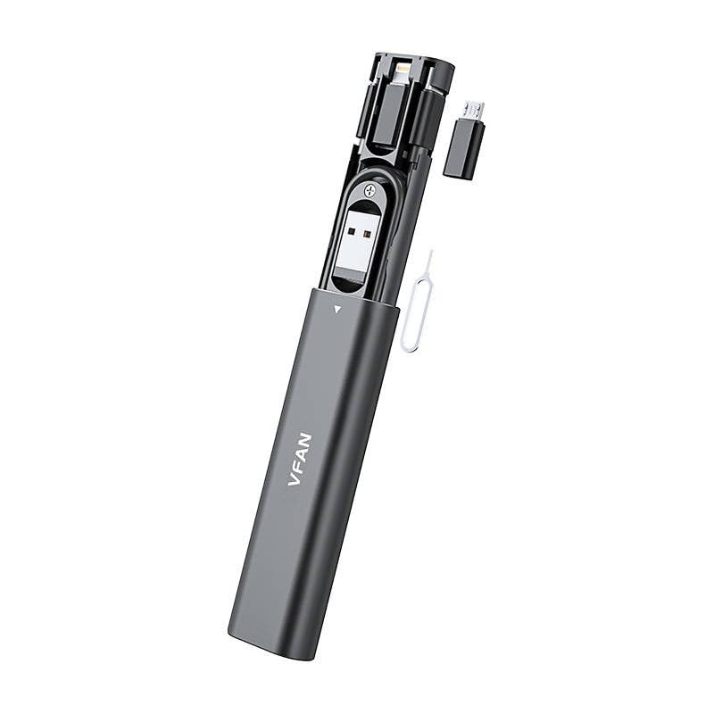 VFAN Set di Accessori gsm 7in1 Custodia Multifunzionale X18 Nero con adattatori