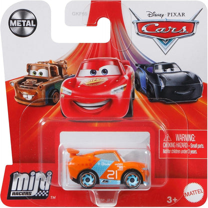 Disney Pixar Cars, Mini Racers Next Gen #21 Blinkr, Toy Vehicle for Kids Ages 3 and Up
