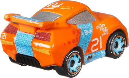 Disney Pixar Cars, Mini Racers Next Gen #21 Blinkr, Toy Vehicle for Kids Ages 3 and Up