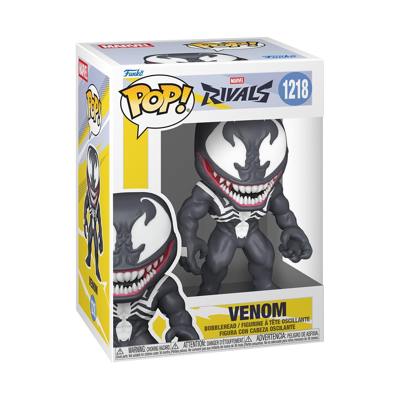 Funko POP! Games: Marvel Rivals - Venom - 1 in 6 chance of receiving the rare Chase variant (Blue Venom) - Styles may vary - Collectable Vinyl Figure - Gift Idea - Official Merchandise