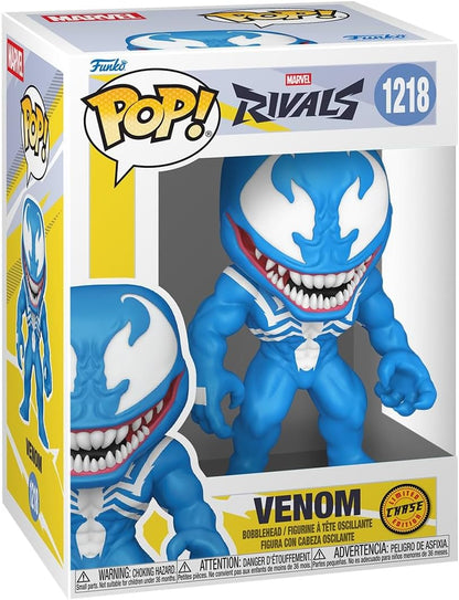 Funko POP! Games: Marvel Rivals - Venom - 1 in 6 chance of receiving the rare Chase variant (Blue Venom) - Styles may vary - Collectable Vinyl Figure - Gift Idea - Official Merchandise