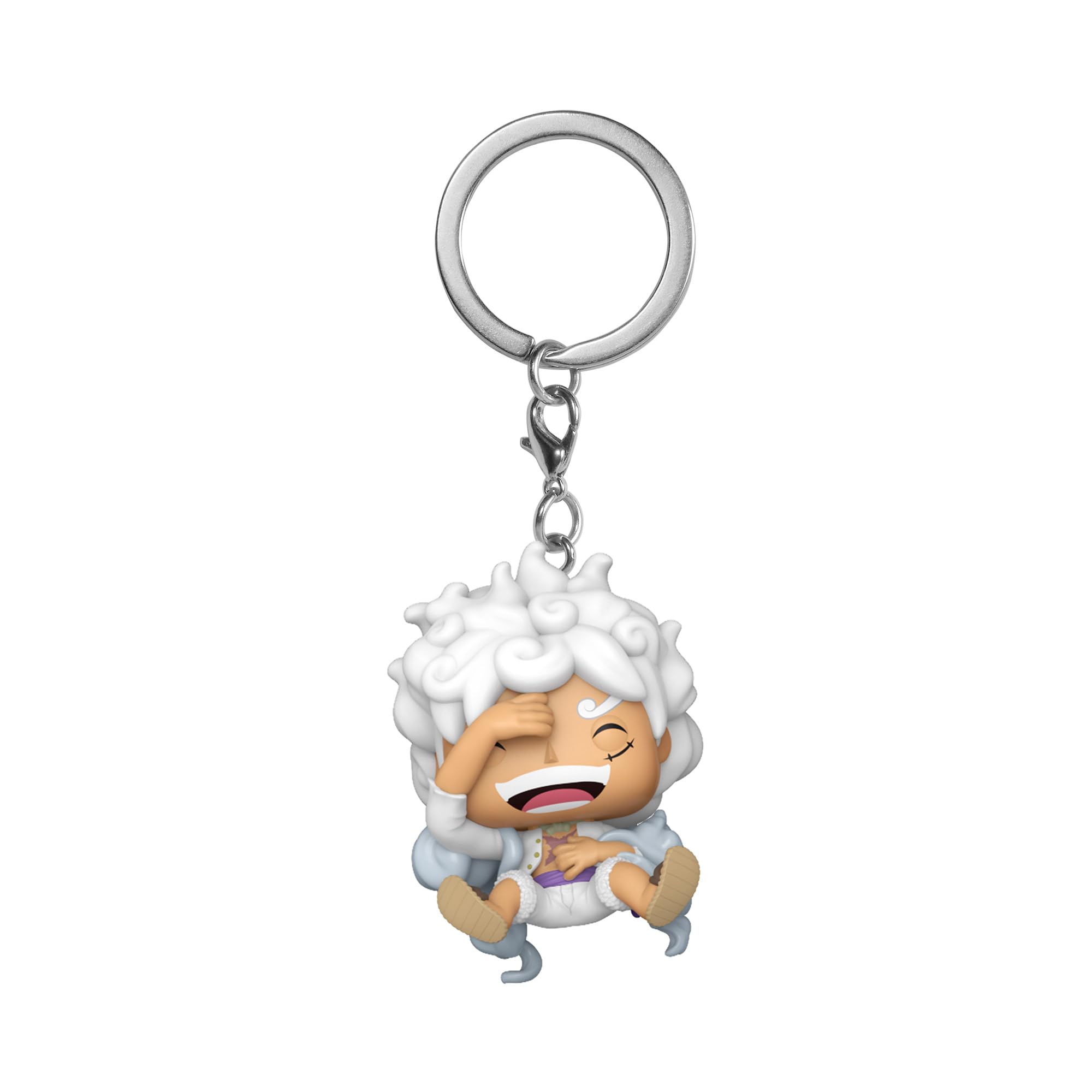 Funko Pop! Keychain: One Piece - Monkey D. Luffy Gear 5Novelty Keyring - Collectable Mini Figure - Stocking Filler - Gift Idea - Official Merchandise - Anime Fans - Backpack Decor