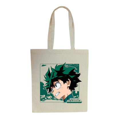 ABYSTYLE - MY HERO ACADEMIA Tote Bag Deku, beige, Dimensions : 37 x 42 cm.