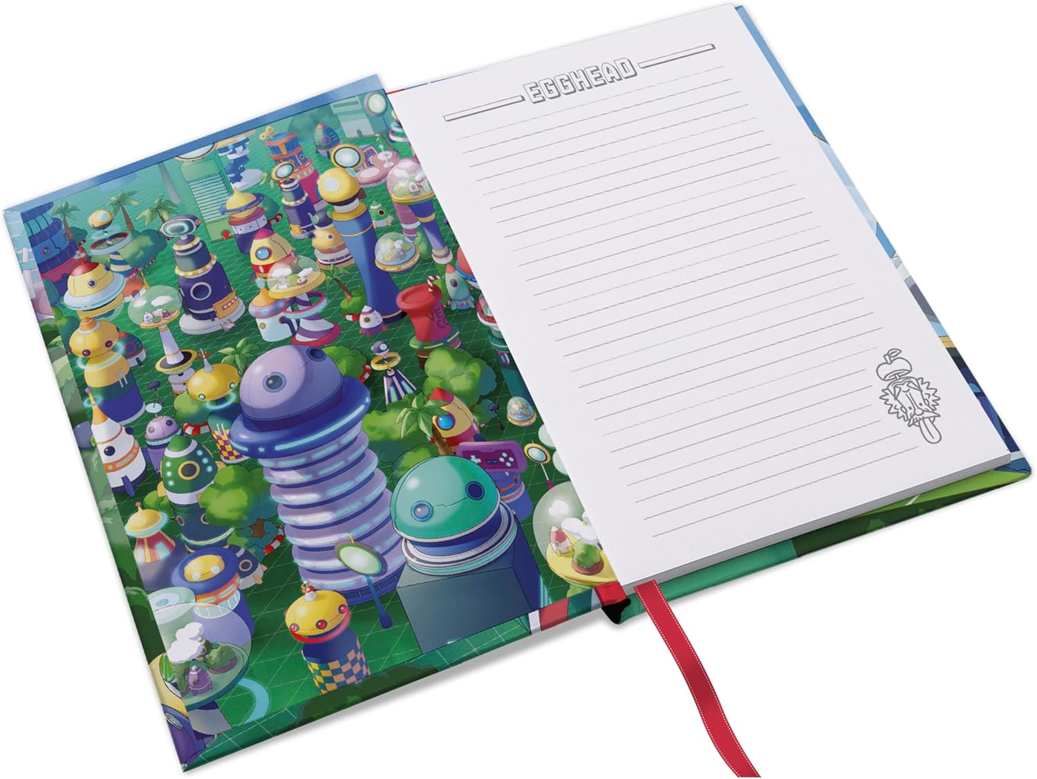 ABYSTYLE ONE PIECE Egghead A5 Notebook - Official Merchandise - A5 Size - Hardcover - Ruled Pages - Futuristic Arc Design