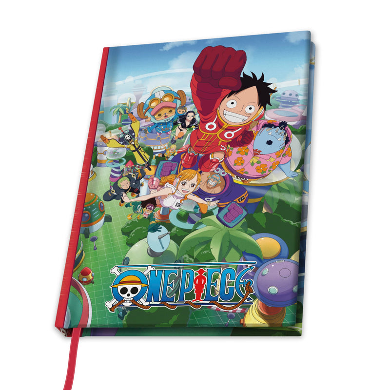 ABYSTYLE ONE PIECE Egghead A5 Notebook - Official Merchandise - A5 Size - Hardcover - Ruled Pages - Futuristic Arc Design