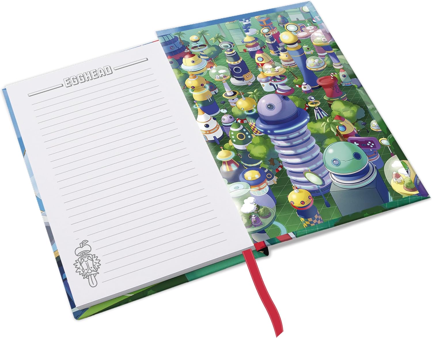 ABYSTYLE ONE PIECE Egghead A5 Notebook - Official Merchandise - A5 Size - Hardcover - Ruled Pages - Futuristic Arc Design