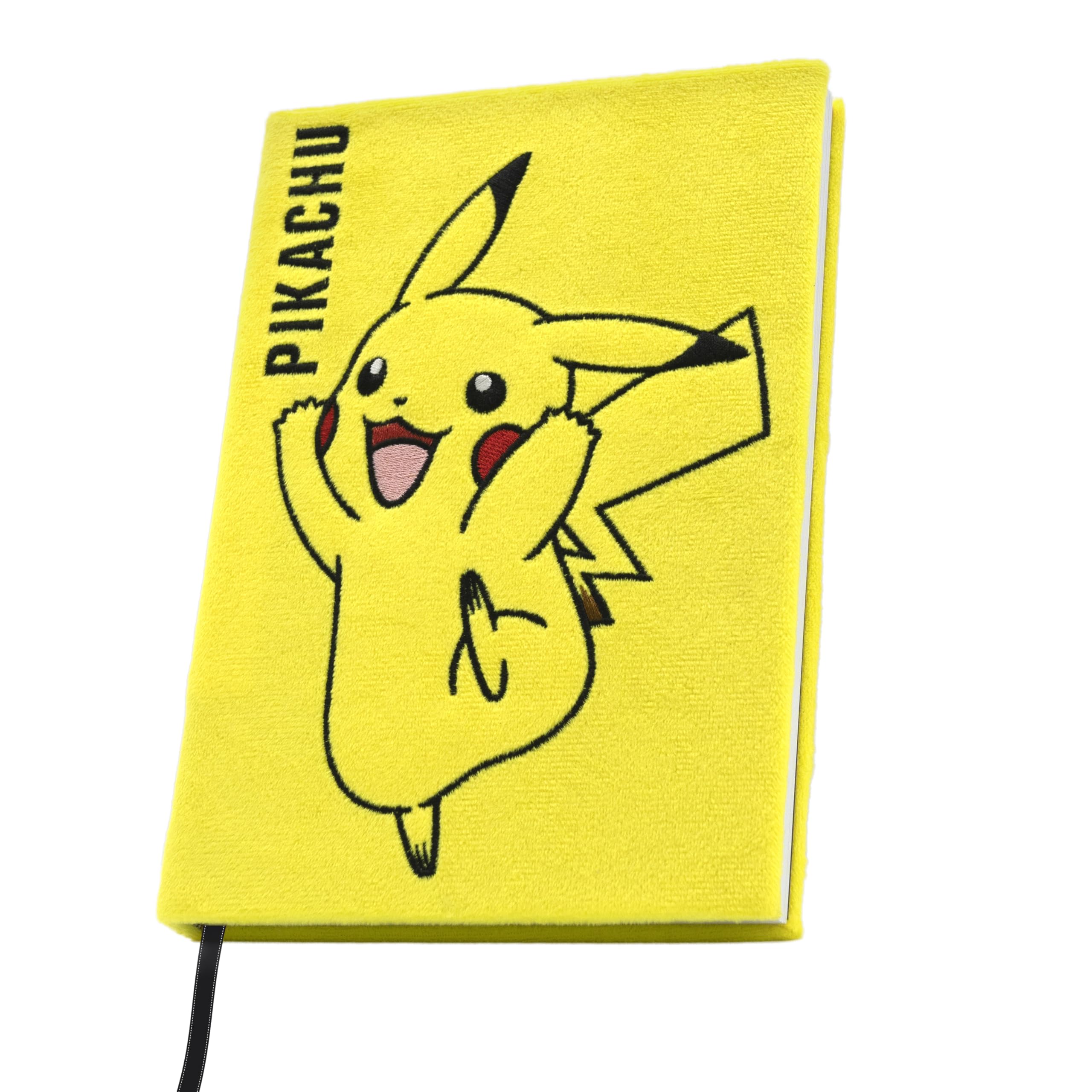ABYSTYLE – Premium A5 Notebook Pokemon Pikachu Plush – Official Product – Hard Cover – Lined Pages – Elastic Closure