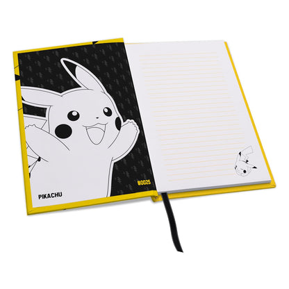ABYSTYLE – Premium A5 Notebook Pokemon Pikachu Plush – Official Product – Hard Cover – Lined Pages – Elastic Closure