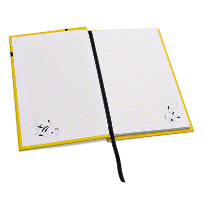 ABYSTYLE – Premium A5 Notebook Pokemon Pikachu Plush – Official Product – Hard Cover – Lined Pages – Elastic Closure