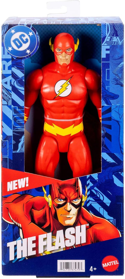 Mattel DC 12 Inch The Flash Action Figure, Classic Red & Yellow Super Suit, Detailed Design & 7 Points of Articulation, JMD70