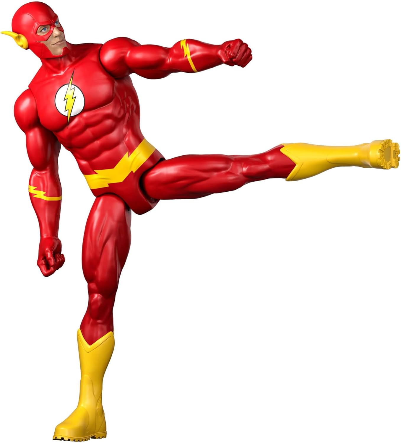 Mattel DC 12 Inch The Flash Action Figure, Classic Red & Yellow Super Suit, Detailed Design & 7 Points of Articulation, JMD70