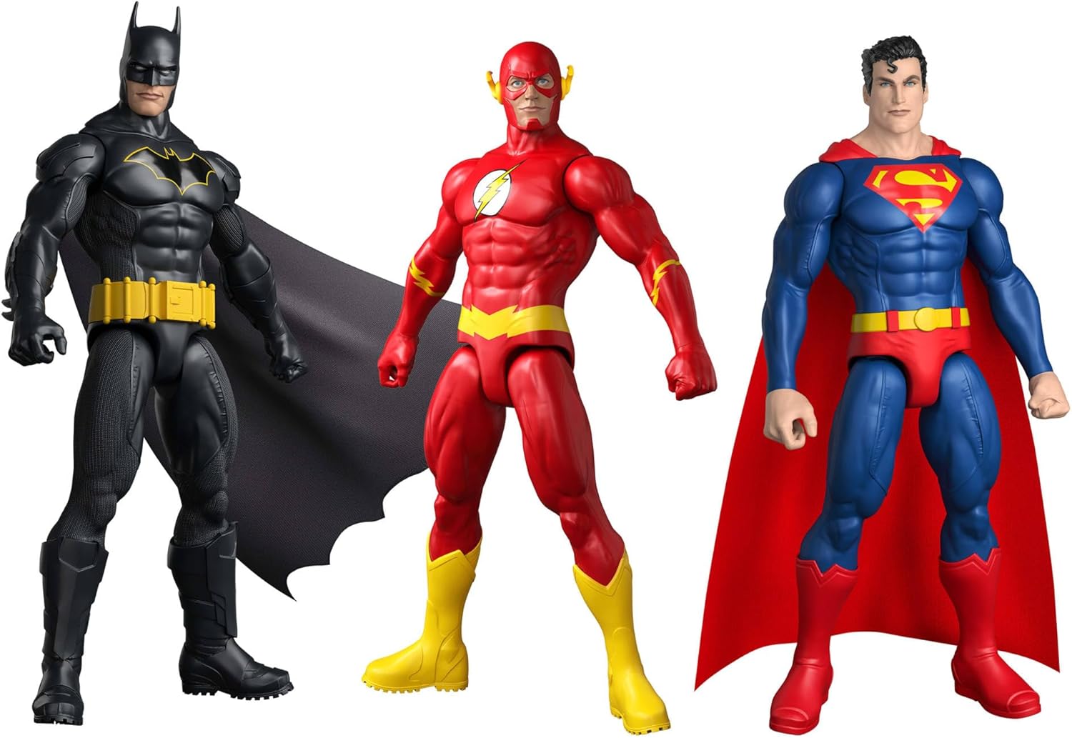Mattel DC 12 Inch The Flash Action Figure, Classic Red & Yellow Super Suit, Detailed Design & 7 Points of Articulation, JMD70