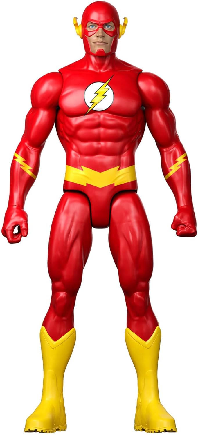 Mattel DC 12 Inch The Flash Action Figure, Classic Red & Yellow Super Suit, Detailed Design & 7 Points of Articulation, JMD70