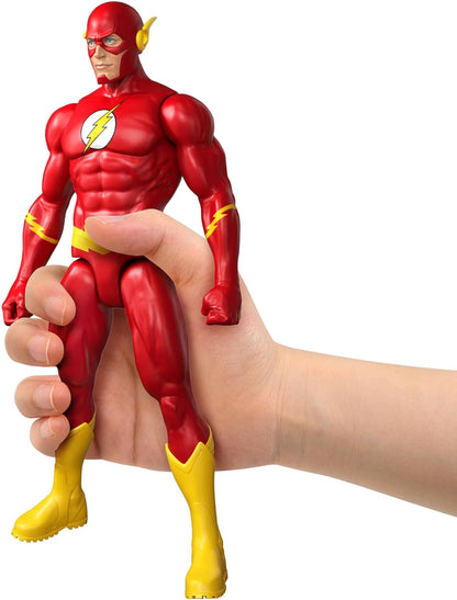 Mattel DC 12 Inch The Flash Action Figure, Classic Red & Yellow Super Suit, Detailed Design & 7 Points of Articulation, JMD70