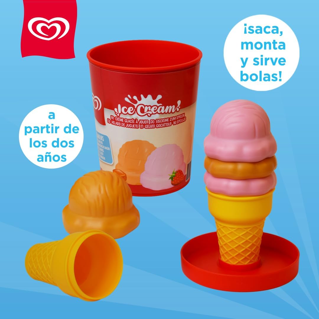 Casdon Ola Speelijs Emmer - Aardbei en Caramel