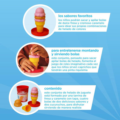 Casdon Ola Speelijs Emmer - Aardbei en Caramel