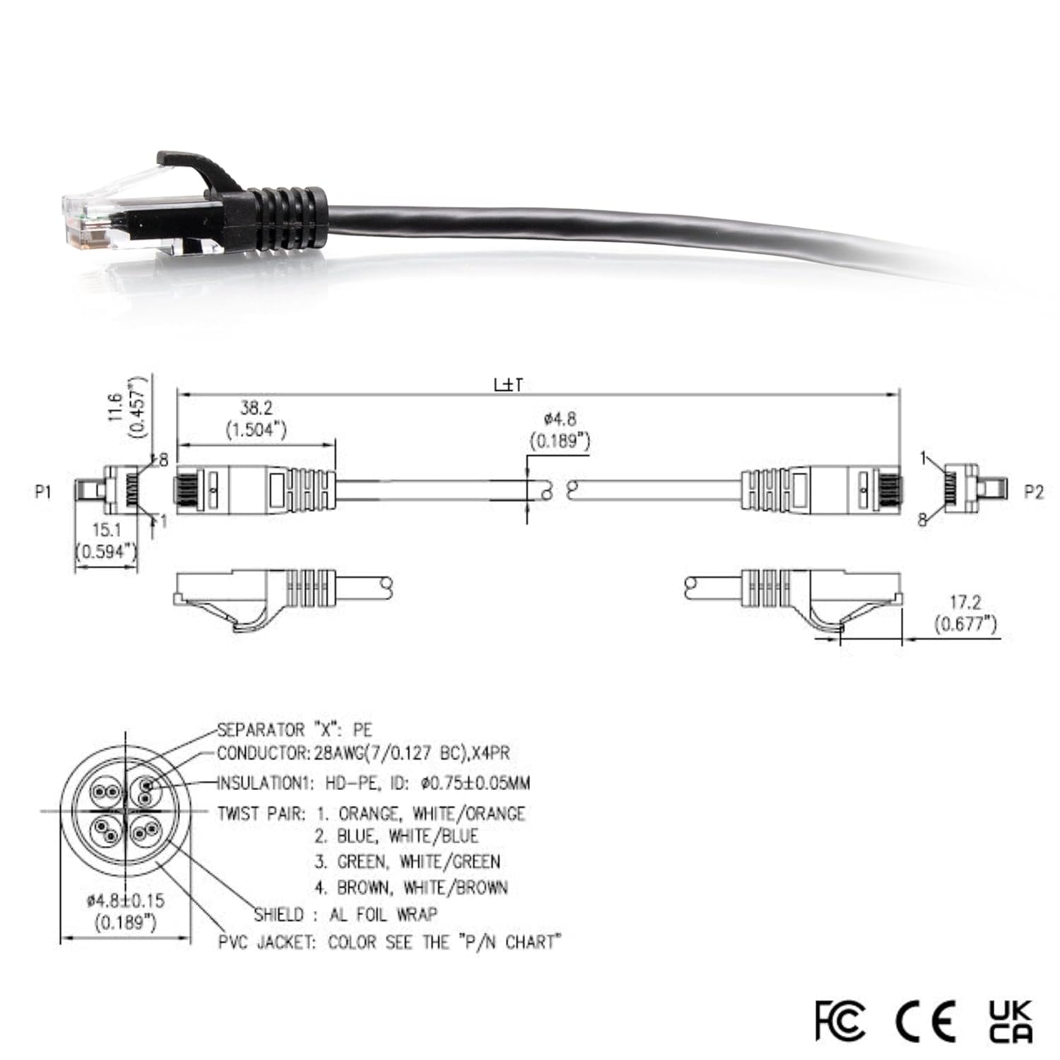 C2G 1.8M (6Foot) CAT6A Extra Flexible Slim Ethernet Cable, Ideal for use with Router, Modem, Internet,Wifi boxes, Xbox, PS5, Smart TV, SKY Q, IP Camera. Delivering Ultra Fast Internet Speeds. BLACK