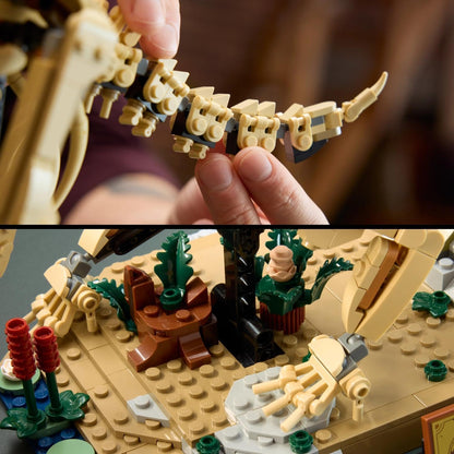 LEGO Jurassic World Dinosaurusfossielen: Triceratops – Display Bouwpakket voor Volwassenen met Dr. Gerry Harding Minifiguur – Woondecoratie – Cadeau voor Jurassic Park Fans – 77985