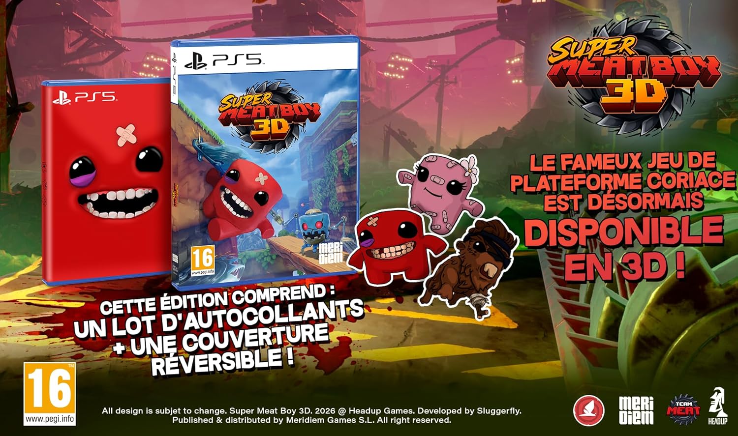 Super Meat Boy 3D - Standard Edition (PlayStation 5)