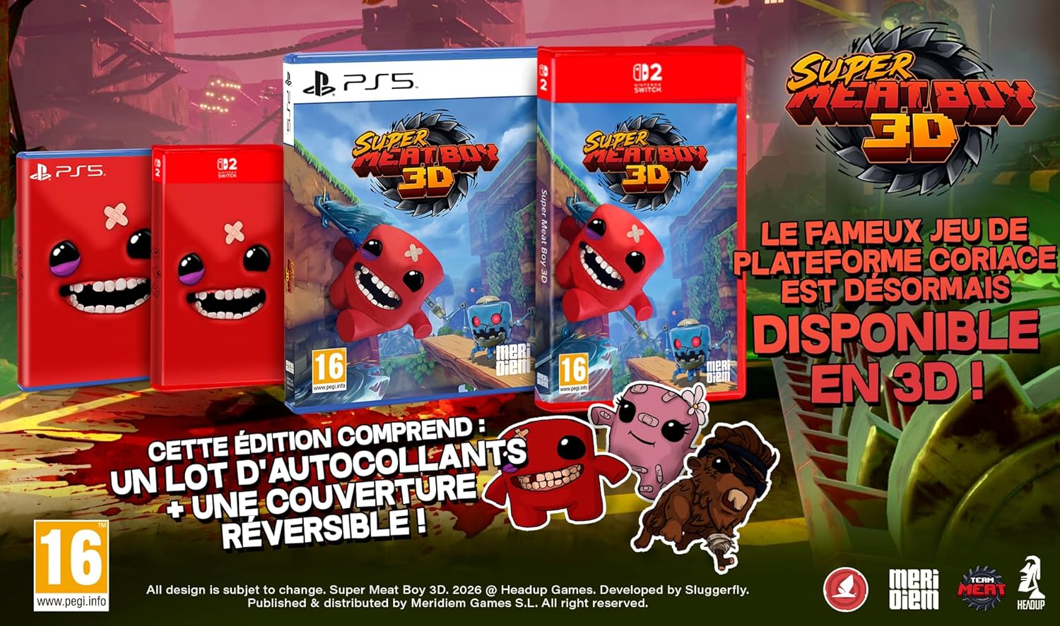 Super Meat Boy 3D - Standard Edition (Nintendo Switch 2) Nintendo Switch 2 Standard Edition