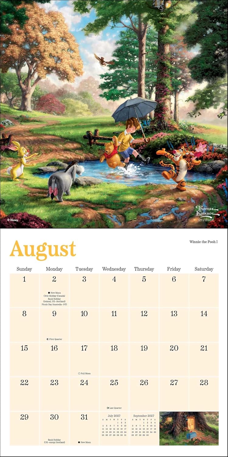 Disney Dreams Collection by Thomas Kinkade Studios 2027 Mini Wall Calendar
