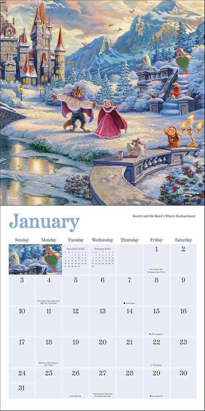 Disney Dreams Collection by Thomas Kinkade Studios 2027 Mini Wall Calendar