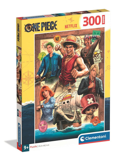 Clementoni | Super One Piece Puzzle für Kinder ab 9 Jahren | 300 Teile | Maße 48,5 x 33,5 cm | Logische und manuelle Entwicklung | Aktivität ohne Bildschirm | Geschenkidee für Kinder