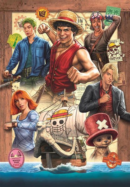 Clementoni | Super One Piece Puzzle für Kinder ab 9 Jahren | 300 Teile | Maße 48,5 x 33,5 cm | Logische und manuelle Entwicklung | Aktivität ohne Bildschirm | Geschenkidee für Kinder