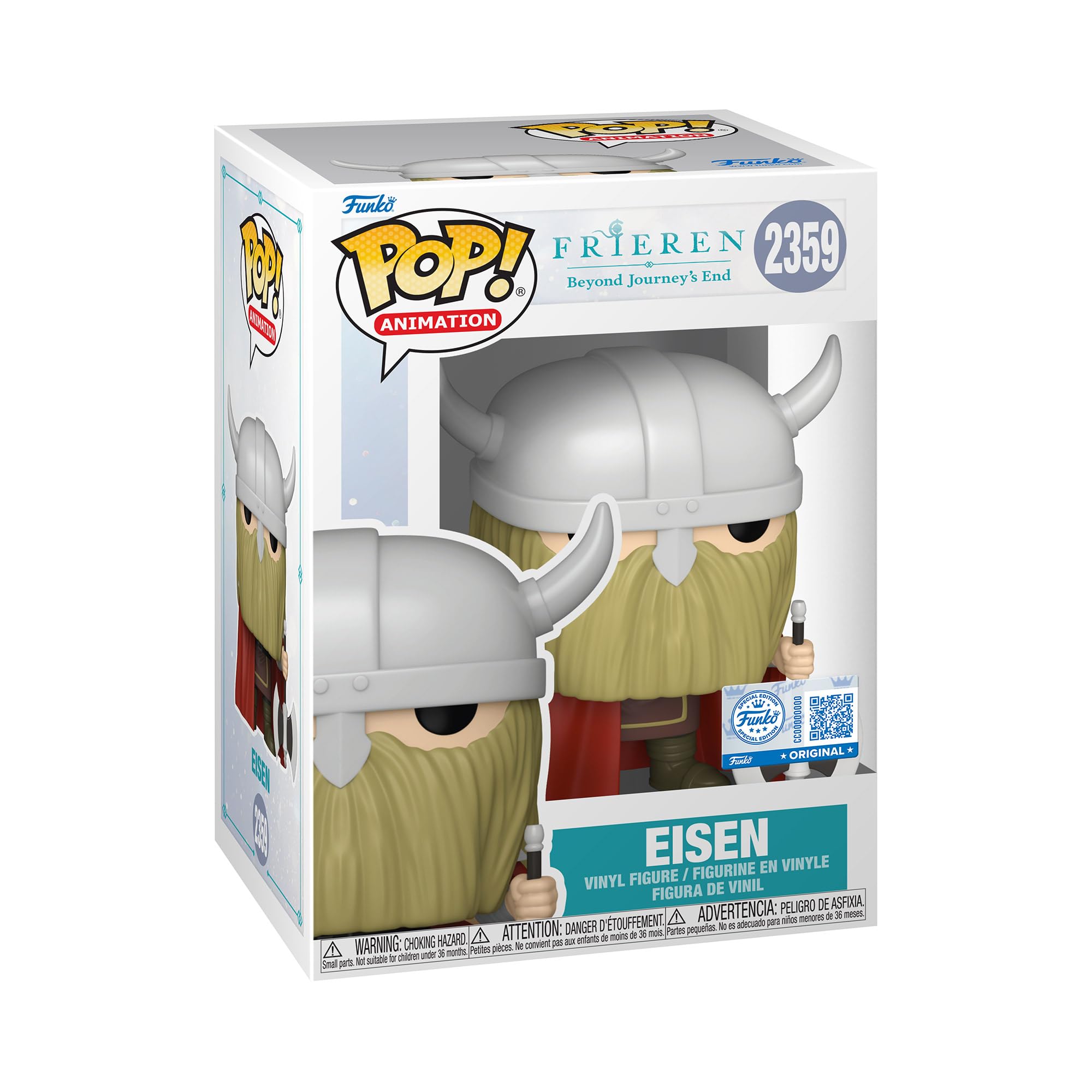 Funko Pop! Animation: Frieren - Eisen- Collectable Vinyl Figure - Gift Idea - Official Merchandise - Toys for Kids & Adults - Anime Fans - Model Figure for Collectors and Display