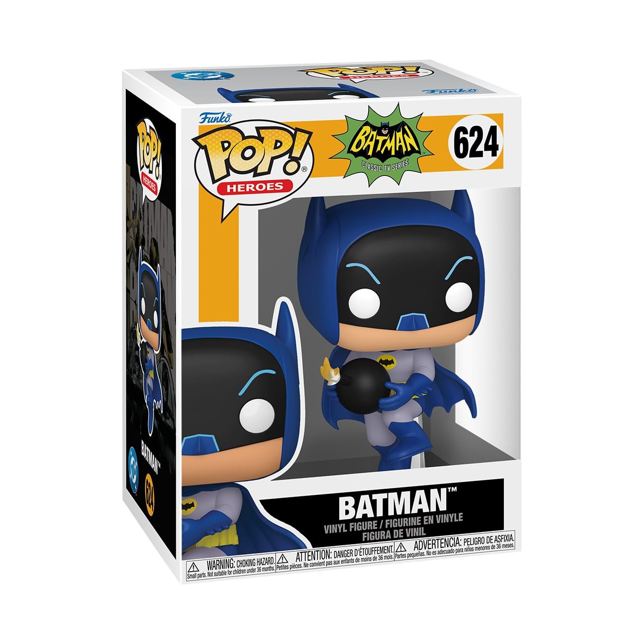 Funko POP! Heroes: Batman - 1966 - Batman with Bomb - Collectable Vinyl Figure - Gift Idea - Official Merchandise - Toys For Kids & Adults - Model Figure for Collectors and Display