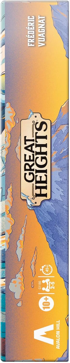 Hasbro Great Heights Board Game – Fun Strategy Game for Kids, Teens and Adults – Ages 10+ – 2-5 Players – 45 Mins – Easy to Learn Family Games - English Version