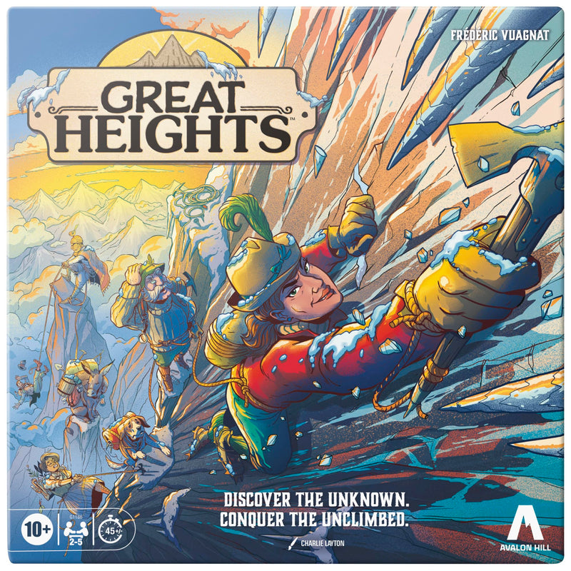 Hasbro Great Heights Board Game – Fun Strategy Game for Kids, Teens and Adults – Ages 10+ – 2-5 Players – 45 Mins – Easy to Learn Family Games - English Version
