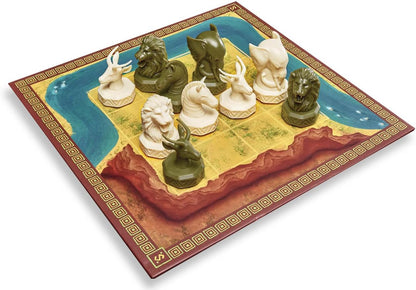 FlexiQ Strategeti Tactical Animal Board Game in Serengeti | Strategy Game from 7 Years | 2 Players, Approx. 10 Minutes Playing Time | Educational Game to Promote Planning & Adaptability