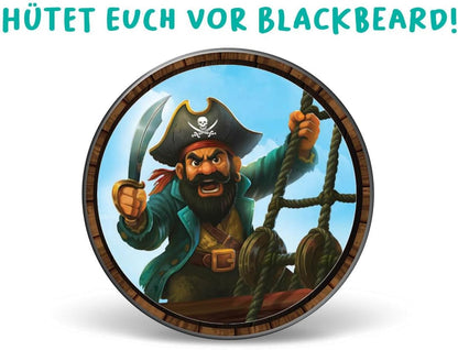 FlexiQ Arrr!-Mada Pirate Adventure Game with Barrels & Ships | Family Game from 6 Years | 2-5 Players, Approx. 15 Minutes Playing Time | Tactical Memory & Collecting Game