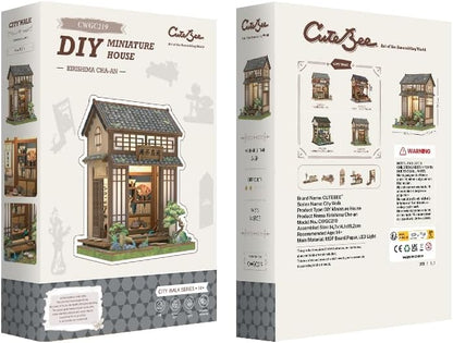 Miniature House Model Kit Kirishima Cha-An 19 X 14 Cm
