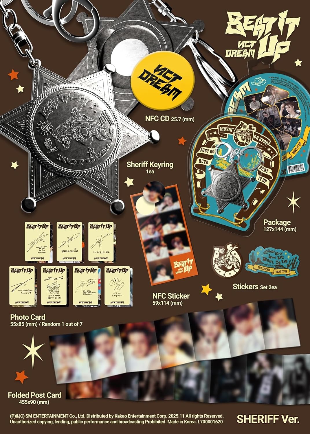 Beat It Up - Sheriff Version - incl. Keyring, NFC Sticker + Photocard