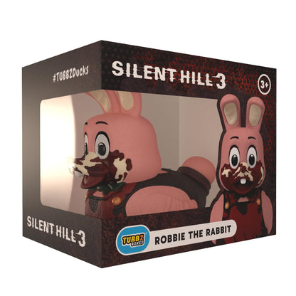 TUBBZ Boxed Edition: Silent Hill - Robbie the Rabbit Cosplaying Rubber Duck Vinyl Figure – Official Collectible for Fans of Silent Hill
