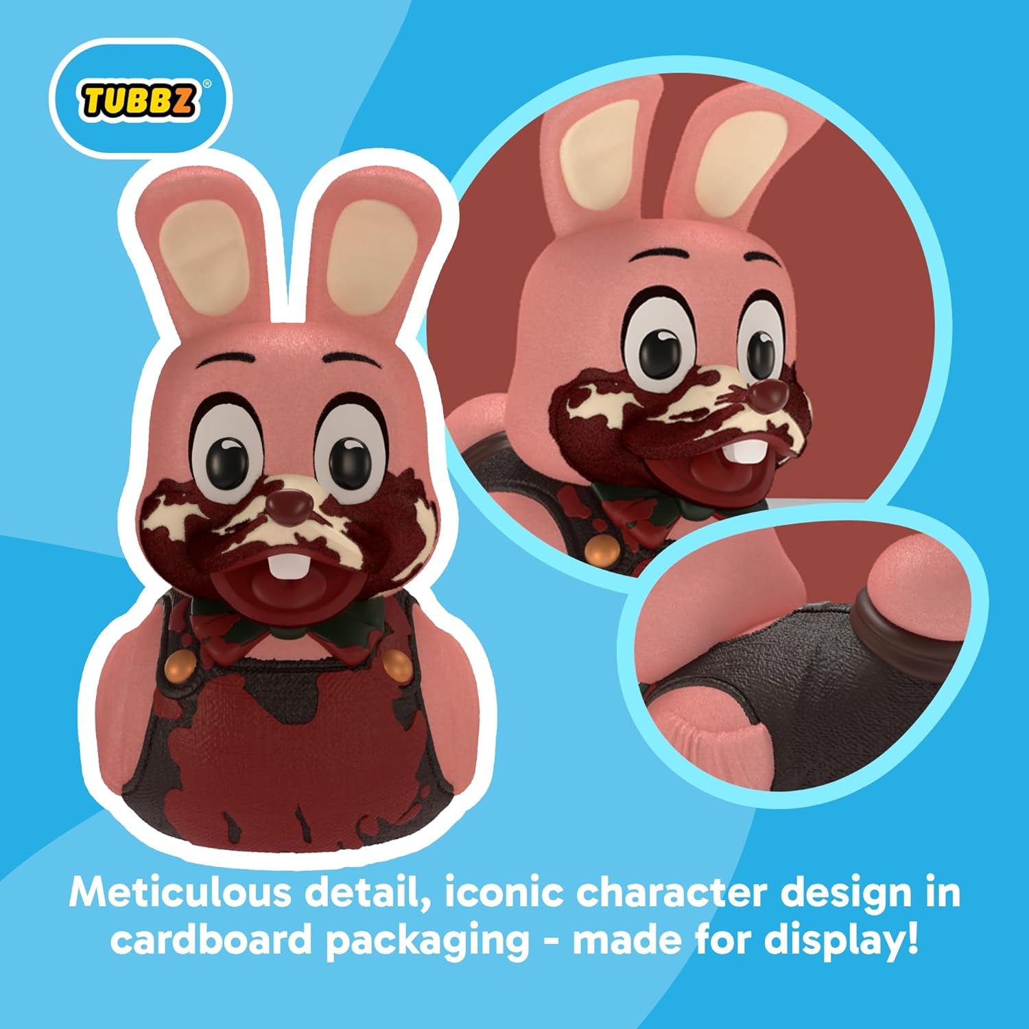 TUBBZ Boxed Edition: Silent Hill - Robbie the Rabbit Cosplaying Rubber Duck Vinyl Figure – Official Collectible for Fans of Silent Hill