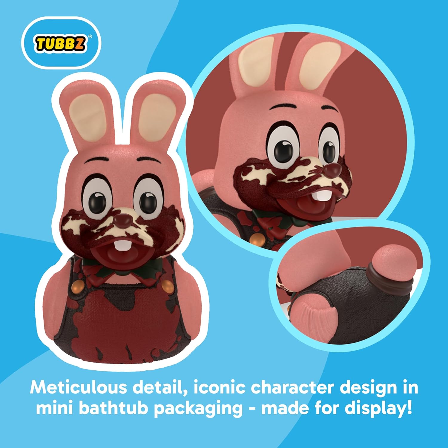 TUBBZ Mini: Silent Hill - Robbie the Rabbit Cosplaying Rubber Duck Vinyl figure – Official Collectible for Fans of Silent Hill