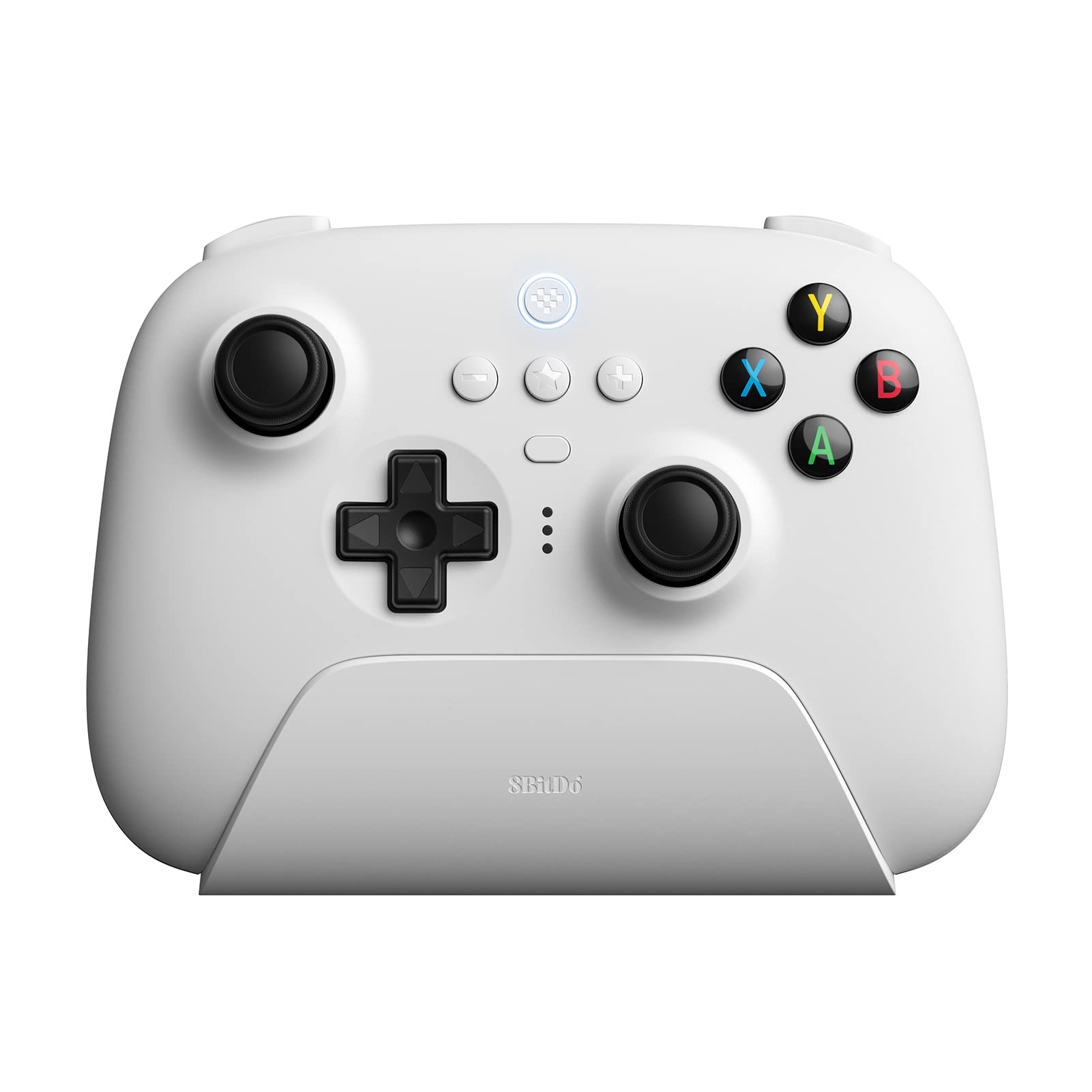 8BitDo Ultimate Controller with Charging Dock 2.4g for Windows, Android and iOS 16.3+ - White