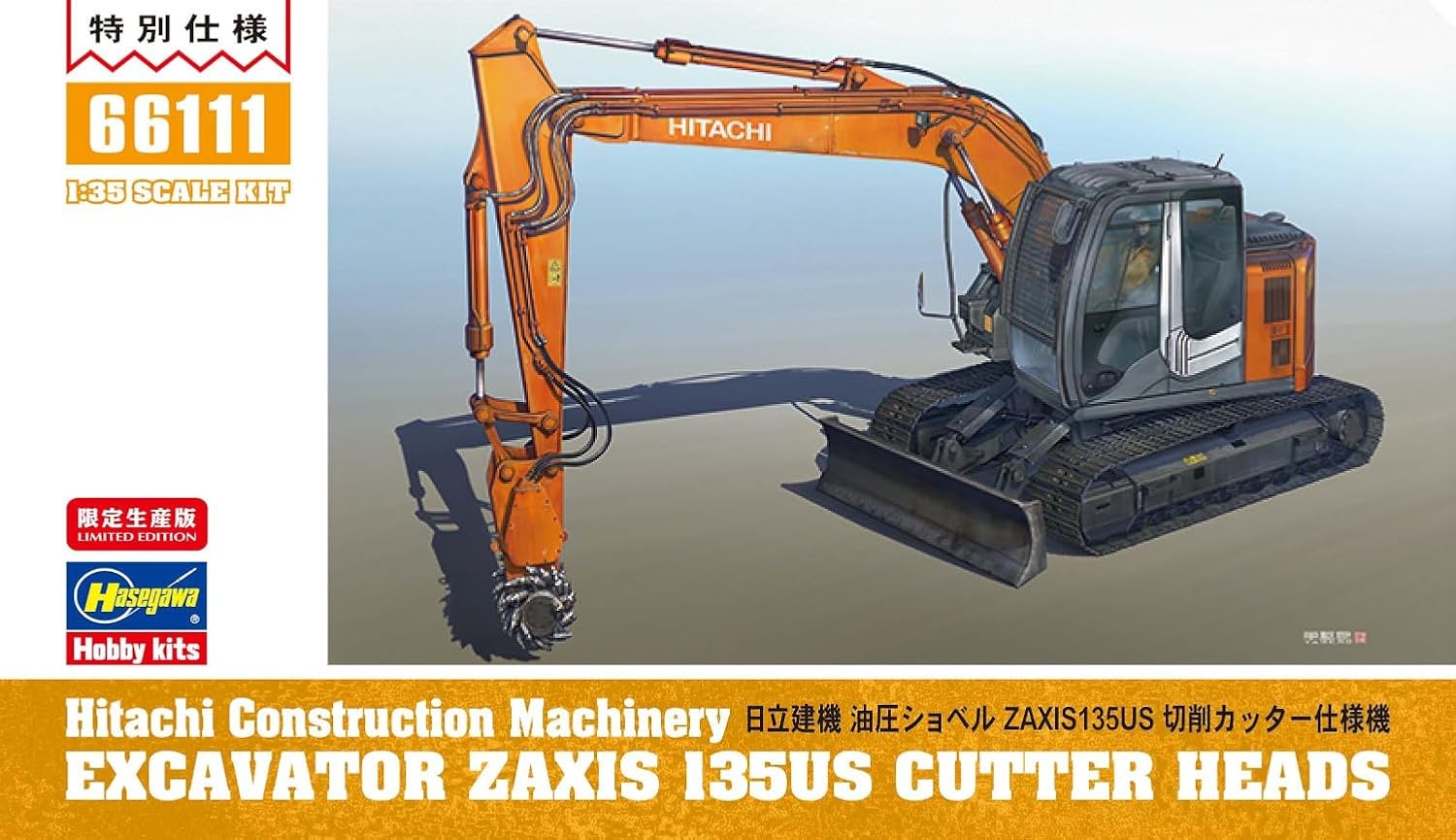 Hasegawa - 1/35 Hitachi Zaxis 135us With Cutter (04/25) *